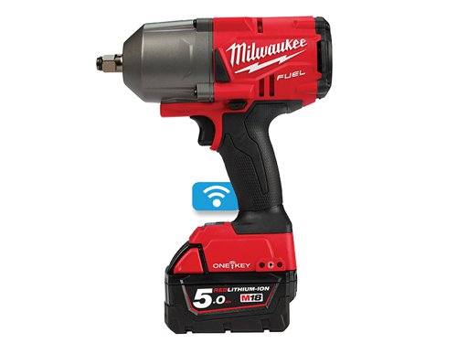 MIL M18 ONEFHIWF12-502X FUEL™ ONE-KEY™ 1/2in Impact Wrench 18V 2 x 5.0Ah Li-ion