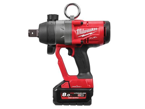 MIL M18 ONEFHIWF1-802X FUEL™ ONE-KEY™ 1in Impact Wrench 18V 2 x 8.0Ah Li-ion