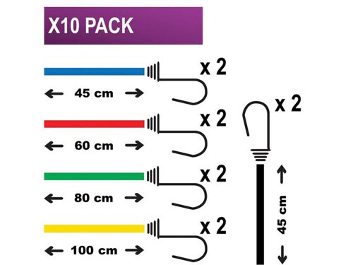 MLK3043E Master Lock Twin Wire™ Bungee Organiser 10 Piece