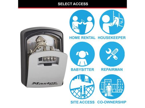 MLK 5403E Large Select Access® Key Lock Box (Up To 5 Keys) - Grey