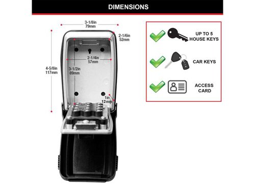 MLK5423E Master Lock 5423E Push Button Select Access® Key Safe