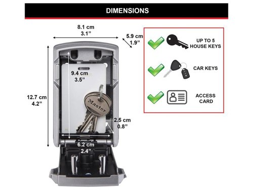 MLK5441E Master Lock Select Access SMART™ Bluetooth Key Box - Large