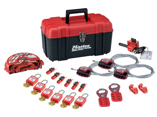 MLKS1117VKA Master Lock Valve & Electrical Lockout Toolbox Kit 23-Piece