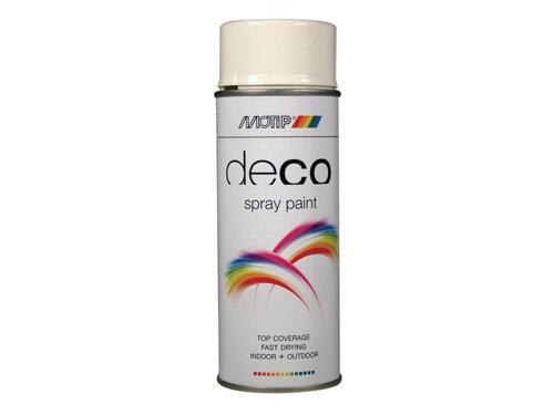 MOTIP® Deco Spray Paint High Gloss RAL 9010 White 400ml