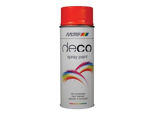 MOTIP® Deco Spray Paint High Gloss RAL 2004 Pure Orange 400ml