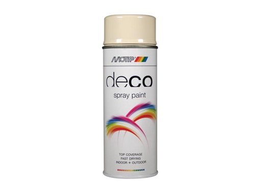 MOTIP® Deco Spray Paint High Gloss RAL 1013 Oyster White 400ml