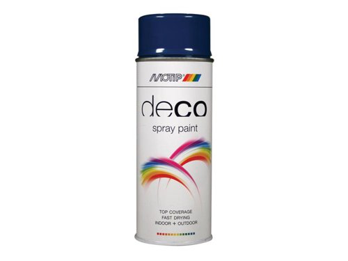 MOTIP® Deco Spray Paint High Gloss RAL 5010 Gentian Blue 400ml