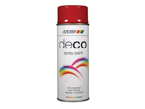 MOTIP® Deco Spray Paint High Gloss RAL 3002 Carmine Red 400ml