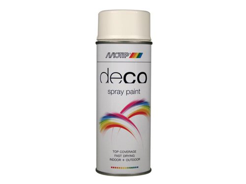 MOTIP® Deco Spray Paint Matt RAL 9010 White 400ml