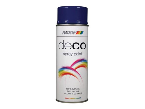 MOTIP® Deco Spray Paint High Gloss RAL 5002 Ultramarine Blue 400ml