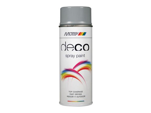 MOTIP® Deco Spray Paint High Gloss RAL 7001 Silver Grey 400ml