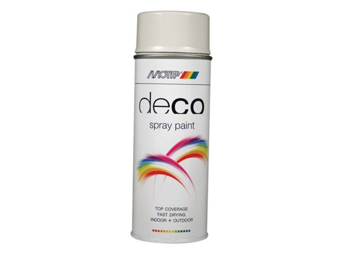 MOTIP® Deco Spray Paint High Gloss RAL 7035 Light Grey 400ml