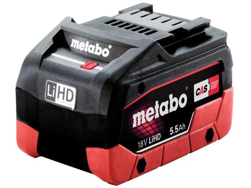 Metabo Slide Battery Pack 18V 5.5Ah LiHD