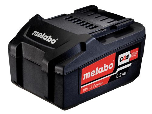 Metabo Slide Battery Pack 18V 5.2Ah Li-ion