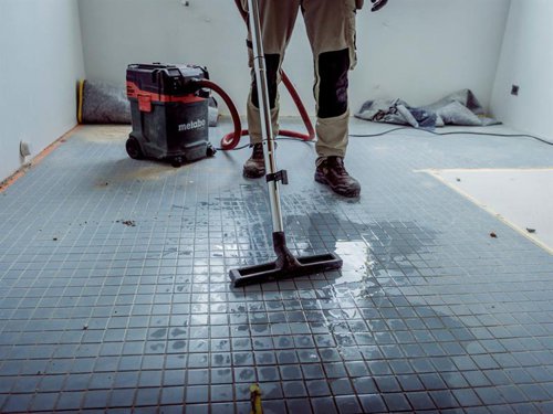The Metabo ASA 30 M PC All-Purpose Vacuum built for liquids and dry solids with commercial registration. Integrated PressClean filter cleaning allows for versatile application. Manually clean the filter using strong air flow by activating the switch on the extraction unit during breaks.Ideal for mobile use due to low weight and compact construction. It can also be used as an extractor for power tools and to clean construction sites, workshops etc. Fitted with a power socket for a power tool use. The vacuum will automatically start/shut down when attached to a power tool.Certified in accordance with EU standard for M class dust. For added safety there is a suction stop when vacuuming liquids, once the maximum fill level is reached the vacuum automatically turns off. An automatic trailing mechanism empties the suction hose completely. There is also a warning signal on shortfall of the minimum volume flow to protect the user.Easy transport thanks to cable and hose bracket as well as having a case for pipes and nozzles. You can also attach metaBOXes to the vacuum cleaner for easy change of location.Supplied with:1 x Quick Antistatic Suction Hose (?  32mm, 4m).1 x Quick Coupling Bush ?  28/35mm.1 x Quick Coupling Bush ?  40/45mm.1 x Quick Premium Handle Adaptor.3 x Chrome-plated Suction Tubes.1 x Fleece Filter Bag.1 x Crevice Nozzle.1 x Floor Nozzle (360mm wide).1 x Suction Nozzle (120mm wide).1 x Brush Nozzle.1 x PE Disposal Bag.Specifications:Input Power: 1,200W.Capacity: Wet/Dry: 30 litres.Max. Air Flow: 4,200 L/min.Filter Surface: 3500cm??.Suction Hose Diameter: 32mm.Hose Length: 4m.Cable Length: 8m.Weight: 10.8kg.1 x Metabo ASA 30 M PC All-Purpose Vacuum with Power Tool Take Off 30 litre 110V Version.