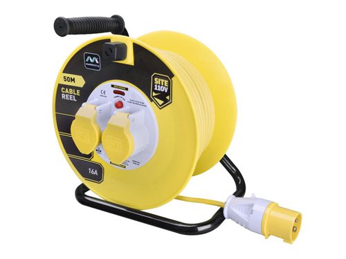 The Masterplug 110V Cable Reel has 2-sockets and provides the industry standard 110V for providing portable power when working on sites and in construction environments. It is safer than 230V and reduces the risk of significant injury.Manufactured to BS EN 61242.50 metre arctic cable.