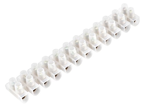 Masterplug Connector Strips manufactured from thermoplastic. Snap-off spine design. Fully backed out screws to speed up installations.Manufactured to BS EN 60998 2-1.10 x Masterplug Connector Strips 30A 12W