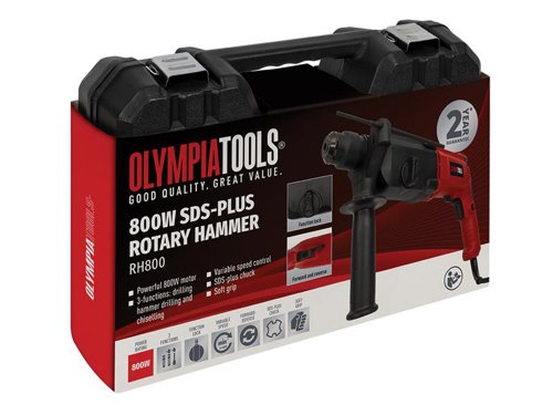 Olympia Power Tools SDS Plus Rotary Hammer 800W 240V