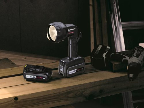 The Panasonic EY37C1B Li-ion Torch has a lightweight, compact design with an adjustable head (four steps). It uses a Xenon 0.7A bulb that produces a brightness of around 4,000 Lux. It also has a low battery indication and is supplied with a shoulder strap.Comes as a Bare Unit, No Charger or Battery Supplied.Specifications:Voltage: 21.6/18/14.4 Volt.Light Bulb: Xenon 0.7A.Brightness: 4,000 Lux.Hours of Use Approx: 5h 10min (with 14.4 Volt 4.2Ah Battery).Size (WxLxB): 90 x 124 x 279mm.Weight: 0.34kg.