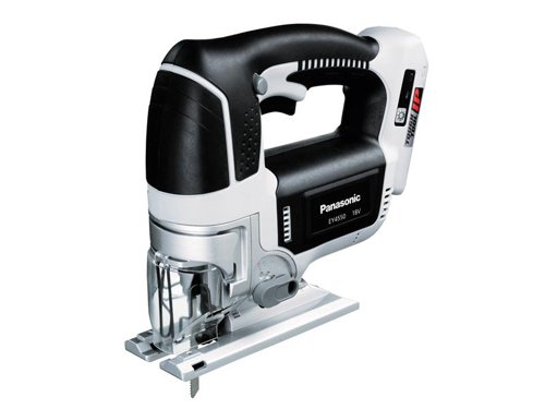 The Panasonic EY4550X Cordless Jigsaw offers high cutting performance as well as outstanding endurance. With 4 stages of pendulum, the speed and accuracy adapts perfectly to a wide variety of different materials including metal, plastic and wood.The Activating Dust-Blow function blows the dust away and keeps the cutting line clear, preventing work disruption. The LED light and keyless blade change mechanism enable comfortable working.Jobsites make tough demands on Power Tools. Unexpected water contact or exposure to dust can cause a malfunction of the tool leading to trouble and delays. Panasonic have developed the Tough Tool IP range (which includes this machine) for exceptional resistance to water and dust. Tough Tool IP is a reassuring presence in the most difficult conditions.Specifications:Strokes at No Load: 0-2,500/min.Stroke Length: 26mm.Capacity: Wood: 65mm, Mild Steel: 6mm, Aluminium: 10mm.Max. Thickness of Mounting Blade: 1.6mm.Weight: 3.35kg.The Panasonic EY4550XT Cordless Jigsaw comes as a Bare Unit, No Battery or Charger.It is supplied in a handy Systainer Case. The Systainer Case System is widely used in the power tool industry by Festool, Mafell and other brands, so the tradesman can stack and connect our cases with any of the other Systainer cased brands.
