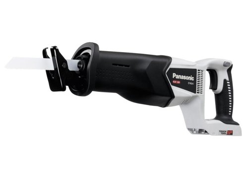 The Panasonic EY45A1 Cordless Reciprocating Saw is ideal for disassembly work and has a fast cutting speed for a wide range of materials (metal, plastic and wood). It will give simple, trouble free cutting for a host of applications including building construction, wood orientated trades and trades with installation works.This model is extremely user friendly as it has low vibrations which reduce hand fatigue in the user due to the counter balance mechanism and electronic stroke rate stabilisation. Jobsites make tough demands on Power Tools.Unexpected water contact or exposure to dust can cause a malfunction of the tool, leading to trouble and delays. Panasonic have developed the Tough Tool IP range (which includes this machine) for exceptional resistance to water and dust. Tough Tool IP is a reassuring presence in the most difficult conditions.Compatible with both 14.4V and 18V Panasonic batteries.Specifications:Strokes at No Load: 2,800/min.Stroke Length: 28mm.Max. Thickness of Saw Blades: 1.6mm.The Panasonic EY45A1XT32 Reciprocating Saw comes as a Bare Unit, No Battery or Charger.It is supplied in a handy Systainer Case. The Systainer Case System is widely used in the power tool industry by Festool, Mafell and other brands, so the tradesman can stack and connect our cases with any of the other Systainer cased brands.