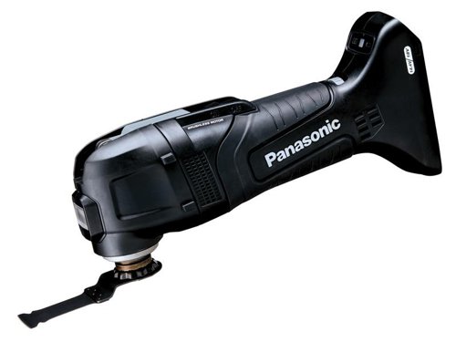 The Panasonic EY46A5 Brushless Multi-Tool combines performance with control for efficient working. Its high power ensures speed is maintained even when load is increased.Fitted with a speed adjustment dial, meaning the oscillation rate can be selected. There is also a lock-on switch for fatigue-free working. Ideal for a wide range of jobs, from cutting wood or metal to grinding tile adhesive or removing sealant.It has a compact design with a slim grip for comfortable handling. The narrow body and slim grip ensure easy handling and control, even in tight areas. Universal blade fitting, so the mount can accept OIS and Starlock blades. Blade can be fitted in a range of directions, angle can be set to increments of 30°, to suit the job. Simple blade removal via a single bolt.There is also a built-in LED work light, its twin LED light feature will ensure you get a good view of your working area no matter how secluded.Specifications:No Load Speed: 6,000-20,000/min.Oscillation Angle: 3°.Weight: 1.95kg (with 5.0Ah Battery).The Panasonic EY46A5X Brushless Multi-Tool comes as a Bare Unit, No Battery or Charger supplied.