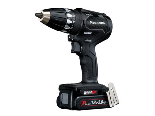 The Panasonic EY74A3 Smart Brushless Drill Driver automatically adjusts between a fast rotation speed for lighter work and higher torque whenever the load increases. This enables appropriate torque and rotation for any task. For maximum convenience and accuracy, the new 'tapping mode' allows automatic reverse without having to change the toggle.Fitted with an aluminium bodied chuck and tungsten inserts for ultimate grip and long life. These ultra-hard tungsten inserts are brazed into chuck jaws providing increased gripping power and protecting against wear. It has a lightweight design with improved ergonomics. The base of the device includes storage space for 2 x 65mm bits (left and right).There is also an LED work light for working in dark areas. LED intensity has been improved by 150% (compared to EY74A2), giving a clear view of the bit.Compatible with both 14.4V and 18V Panasonic batteries.Specifications:Chuck: 13mm Keyless.No Load Speed: 20-530/70-1,800/min.Max. Torque: 50Nm, 18 Settings.Weight: 2.0kg (with 5.0Ah Battery), 1.75kg (with 3.0Ah Battery).The Panasonic EY74A3PN Smart Brushless Drill Driver comes with:2 x 18V 3.0Ah Li-ion Batteries.1 x Charger.1 x Systainer Case, widely used in the power tool industry by Festool, Mafell and other brands, so the tradesman can stack and connect our cases with any of the other Systainer cased brands.
