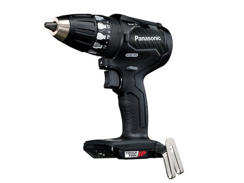 The Panasonic EY74A3 Smart Brushless Drill Driver automatically adjusts between a fast rotation speed for lighter work and higher torque whenever the load increases. This enables appropriate torque and rotation for any task. For maximum convenience and accuracy, the new 'tapping mode' allows automatic reverse without having to change the toggle.Fitted with an aluminium bodied chuck and tungsten inserts for ultimate grip and long life. These ultra-hard tungsten inserts are brazed into chuck jaws providing increased gripping power and protecting against wear. It has a lightweight design with improved ergonomics. The base of the device includes storage space for 2 x 65mm bits (left and right).There is also an LED work light for working in dark areas. LED intensity has been improved by 150% (compared to EY74A2), giving a clear view of the bit.Compatible with both 14.4V and 18V Panasonic batteries.Specifications:Chuck: 13mm Keyless.No Load Speed: 20-530/70-1,800/min.Max. Torque: 50Nm, 18 Settings.Weight: 2.0kg (with 5.0Ah Battery), 1.75kg (with 3.0Ah Battery).The Panasonic EY46A3X Smart Brushless Drill Driver comes as a Bare Unit, No Battery or Charger supplied.
