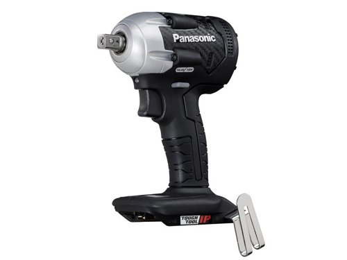 The Panasonic EY75A8 1/2in Impact Wrench has a newly designed hammer mechanism that tightens to M16 and pre-tightens to M20, with equal torque in forward or reverse for speedy assembly and disassembly. It has a compact, lightweight design provides easy handling when working in tight spaces or when using longer sockets. Bumper protection has been increased to reduce wear on housing surfaces, a tougher rubber helps avoid oil and solvent damage to grip areas.Improved metal battery contact liners provide extra durability in serial use applications. Jobsites make tough demands on Power Tools. Unexpected water contact or exposure to dust can cause a malfunction of the tool leading to trouble and delays. Panasonic have developed the Tough Tool IP range for exceptional resistance to water and dust. Tough Tool IP is a reassuring presence in the most difficult conditions.Compatible with both 14.4V and 18V Panasonic batteries.Specifications:Bit Holder: 1/2in Square Drive with Ball Detent.No Load Speed: 0-1,000/0-1,500/0-2,500/min.Impact Rate: 0-1,900/0-2,900/0-3,600/bpm.Max. Torque: 280Nm.Tensile Bolt Capacity: Standard M6-M16, High M6-M12.The Panasonic EY75A8XT Impact Wrench comes as a Bare Unit, No Battery or Charger.It is supplied in a handy Systainer Case. The Systainer Case System is widely used in the power tool industry by Festool, Mafell and other brands, so the tradesman can stack and connect our cases with any of the other Systainer cased brands.