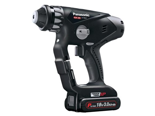 The Panasonic EY78A1 SDS Plus Rotary Hammer Drill & Driver is fitted with a 5 stage torque clutch plus drill position and electric speed control for increased control even in high-speed applications. The drill has a ‘T shape’ design for improved balance and ergonomics and offers 2 modes of function: Rotary Hammer or Drill & Driver.Specifications:Chuck: SDS Plus.Modes: Rotary Hammer or Drill Driver.No Load Speed: 0-1,250/min.Impact Rate: 0-4,750/bpm.The Panasonic EY78A1PN2G SDS Plus Rotary Hammer Drill & Driver is supplied with:2 x 18V 3.0Ah Li-Ion Batteries.1 x Charger.1 x Plastic Case.