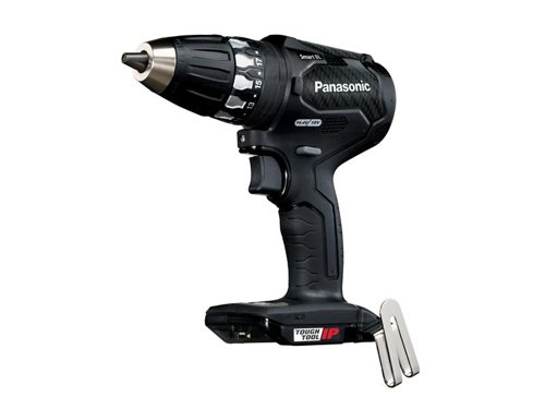 The Panasonic EY79A3 Smart Brushless Combi Drill drills holes easily with grip torque control, ensuring good progress, even under heavy load. Rotation and torque are optimised to speed up jobs. The drill adjusts automatically between a fast rotation speed for lighter work and higher torque whenever the load increases. This enables appropriate torque and rotation for any task.For maximum convenience and accuracy, the new 'tapping mode' allows automatic reverse without having to change the toggle. With ultra-hard tungsten inserts which are brazed into chuck jaws, providing increased gripping power and protecting against wear.The base of the device includes storage space for two 65mm bits (to the left and right). Fitted with a powerful LED light for working in dark areas. LED intensity has been improved by 150% (compared to EY74A2), giving a clear view of the bit.Specifications:Chuck: Keyless 1.5-13mm.No Load Speed: 20-530/70-1,800/min.Torque Settings: 18.Torque: Stalling Low/High 32/12Nm, Instant Low/High 50/40Nm.The Panasonic EY79A3X32 Smart Brushless Combi Drill Driver is supplied as a Bare Unit - No Battery or Charger.
