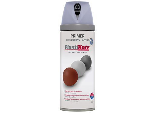 PlastiKote Twist & Spray Primer Grey 400ml