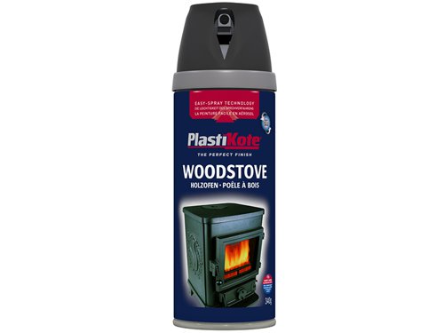 PKT Twist & Spray Woodstove Paint Black 400ml