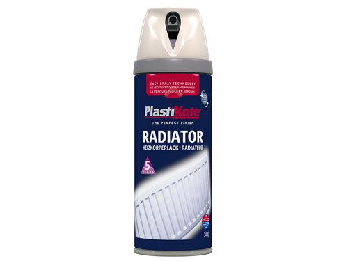 PlastiKote Twist & Spray Radiator Magnolia 400ml