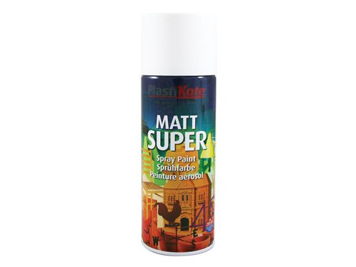 PKT Super Spray Matt White RAL 9016 400ml