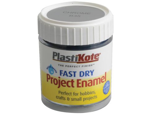 PKT Fast Dry Enamel Paint B35 Bottle Chrome 59ml