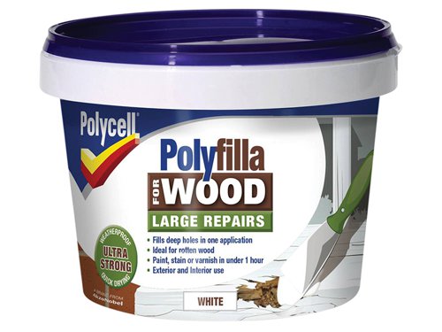 Polyfilla 2 Part Wood Filler White 500g