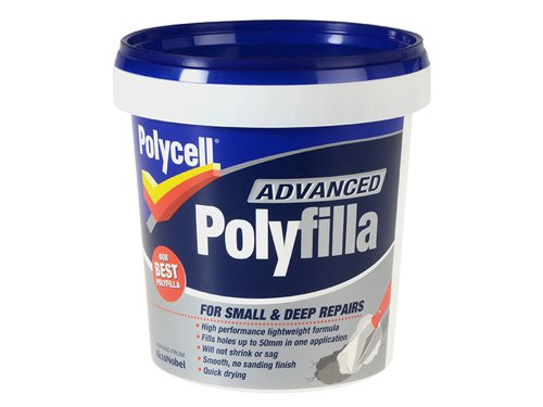 PLCAPF600 Polycell Polyfilla Advance All In One Tub 600ml