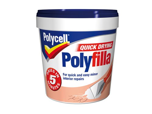 PLCQDP1KG Polycell Multipurpose Quick Drying Polyfilla Tub 1kg