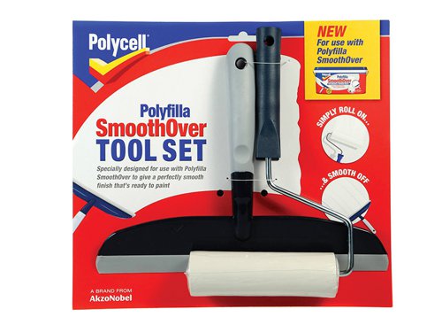 PLCSOTS2 Polycell SmoothOver Tool Set Roller & Spreader