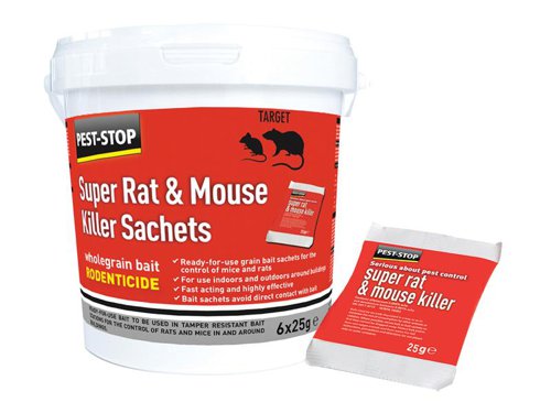 PRC Super Rat & Mouse Killer Sachets