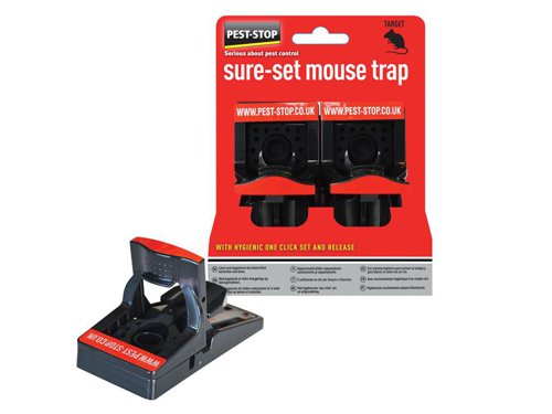 PRCPSSPT Pest-Stop (Pelsis Group) Sure-Set Mouse Trap (Twin Pack)