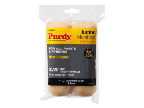 Purdy® Marathon™ Jumbo Mini Roller Sleeve 114 x 19mm (4.1/2 x 3/4in) (Pack 2)