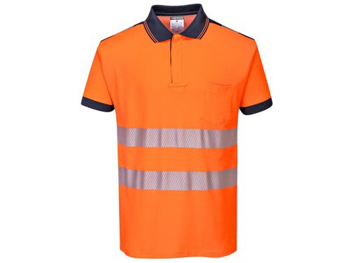 PWT T180 PW3 Hi-Vis Orange Polo Shirt - XXL (50-52in)