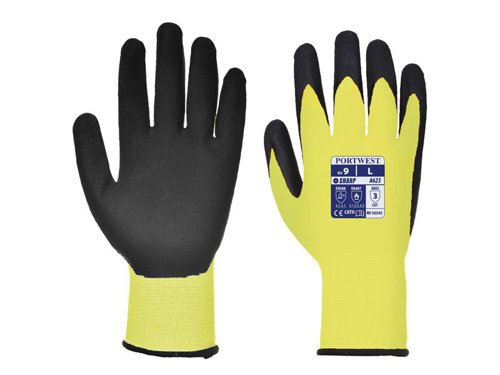 PWT A625 Yellow/Black Cut Resistant Gloves - L (Size 9)