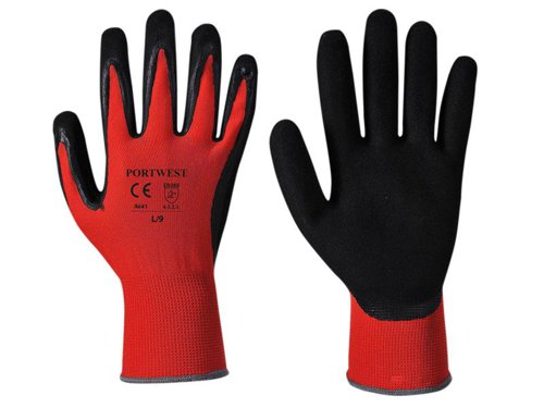 PWT A641 Red Cut 1 Resistant Gloves - L (Size 9)