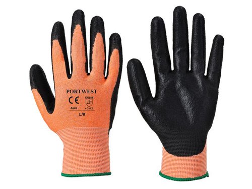PWT A643 Amber 3 Cut Resistant Gloves - L (Size 9)