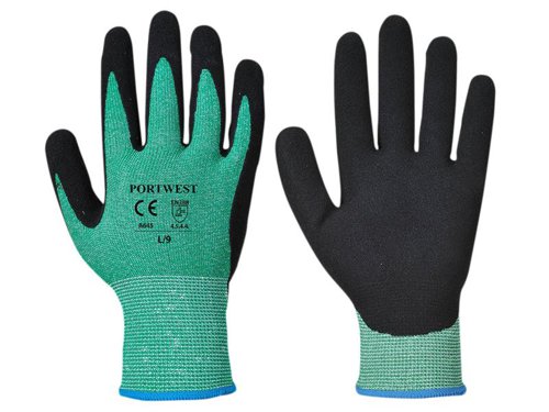 PWT A643 Green 5 Cut Resistant Gloves - L (Size 9)