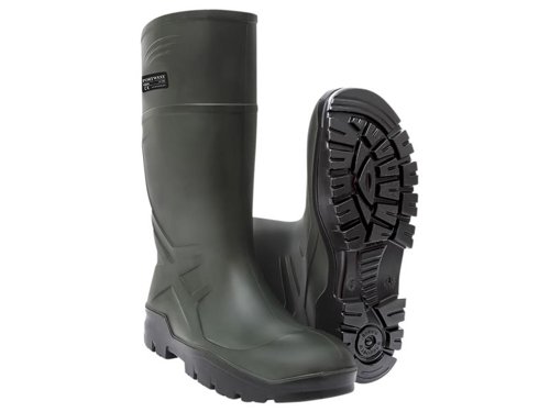 PWT FD90 PU Non-Safety Wellington Boots Green UK 10 EUR 44