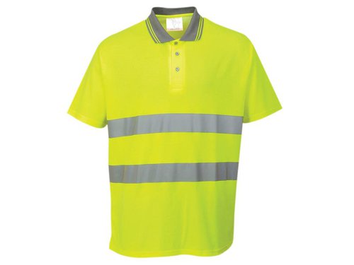 PWT S171 Hi-Vis Yellow Polo Shirt - M (40-41in)